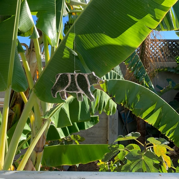 Black Bear Stained Glass Small Sun Catcher - Picture 5 of 12